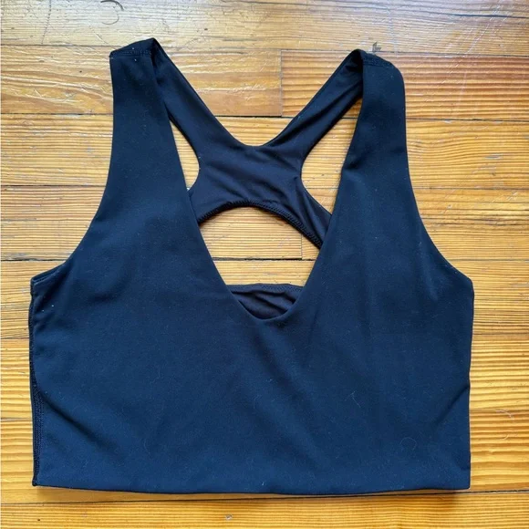Lululemon Bend This Scoop And Cross Bra Crop Top Size S - Picture 3 of 5